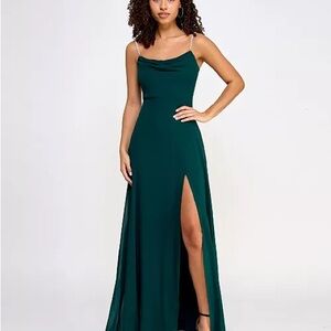 Elegant Green Evening Gown